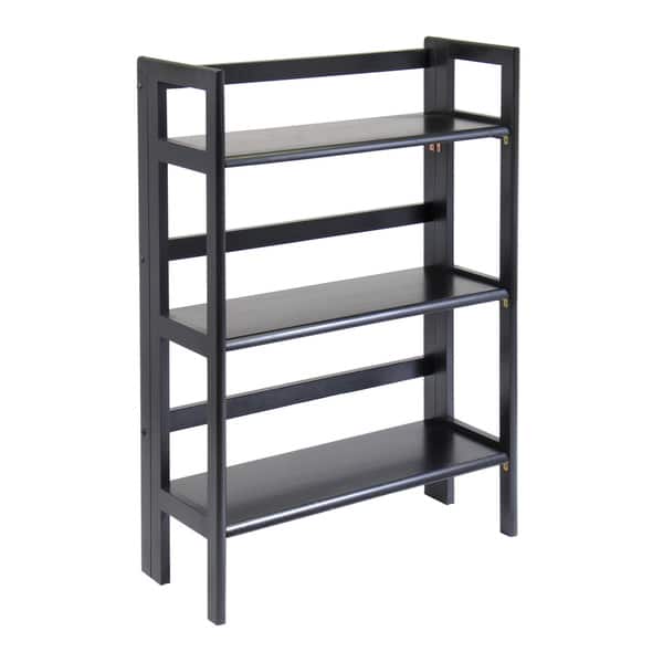 Shop Terry Folding Bookcase Black Overstock 12022029
