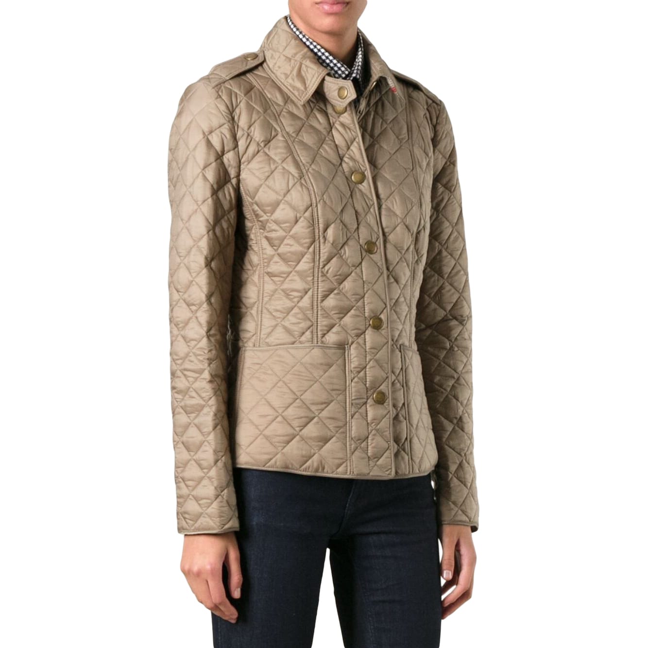Burberry Kencott Gold Quilted Jacket 