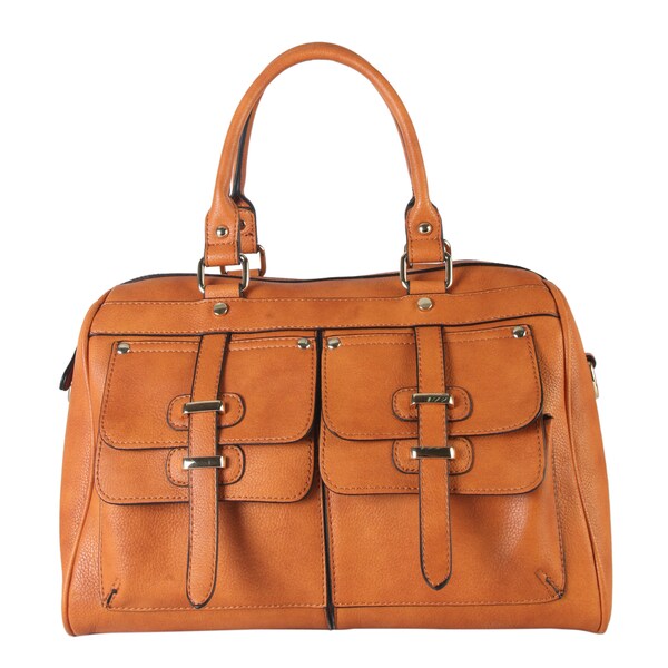Rimen & Co. Top Handle Zipper-closure Casual Satchel Handbag - Free ...