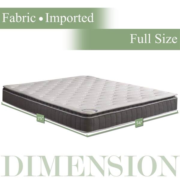 Shop 10 Inch Medium Firm Foam Encased Pillowtop Pocketed Coil