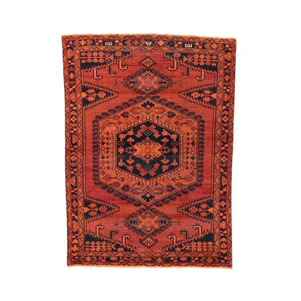 Persian Viss Overdyed Hand-knotted Carpet (4'10 x 6'8)