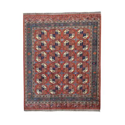 Afghan Ersari Elephant Feet Hand-knotted Rug (8'3 x 10')