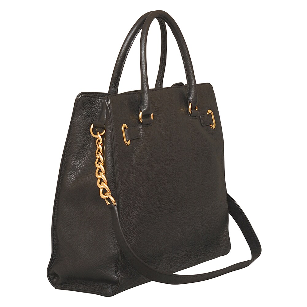 michael kors black hamilton tote