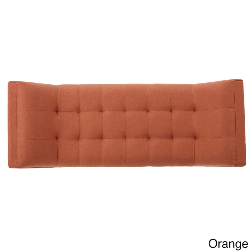 Demi Tufted Fabric Ottoman Bench by Christopher Knight Home