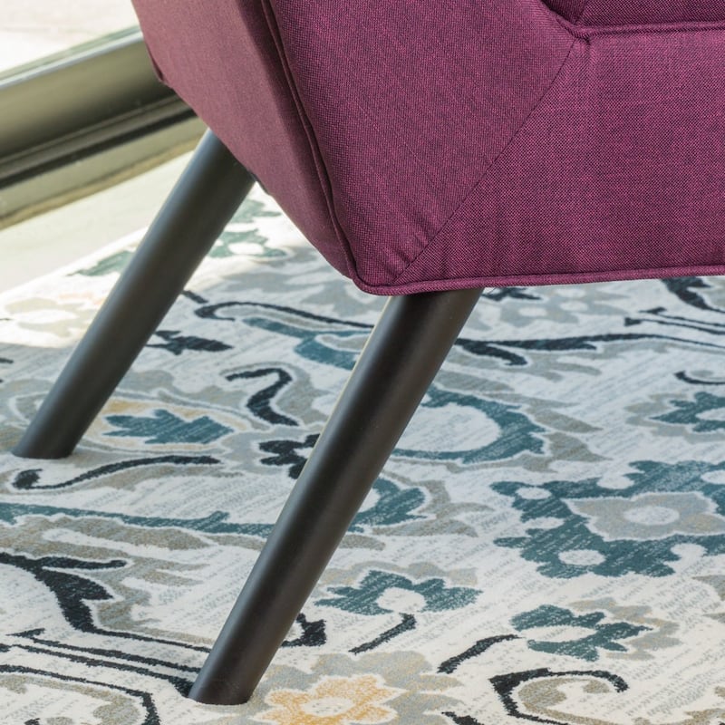 Demi Tufted Fabric Ottoman Bench by Christopher Knight Home