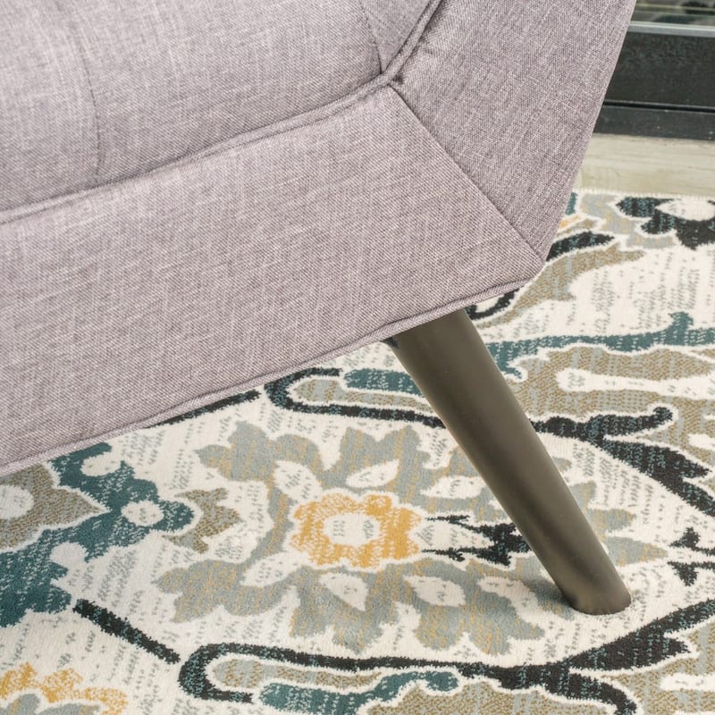 Demi Tufted Fabric Ottoman Bench by Christopher Knight Home
