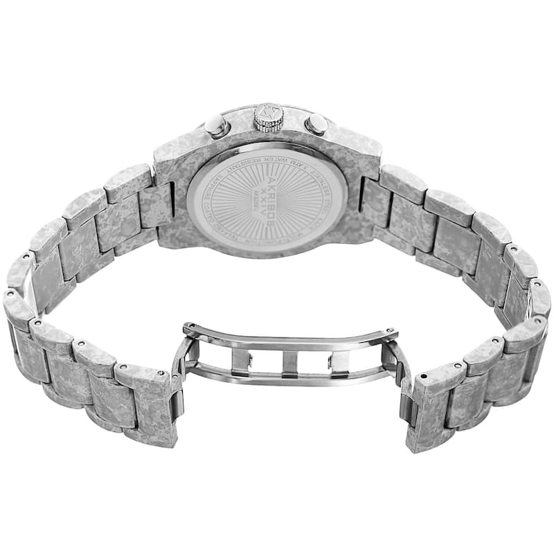 Akribos XXIV Women's Swiss Quartz Multifunction White Bracelet Watch