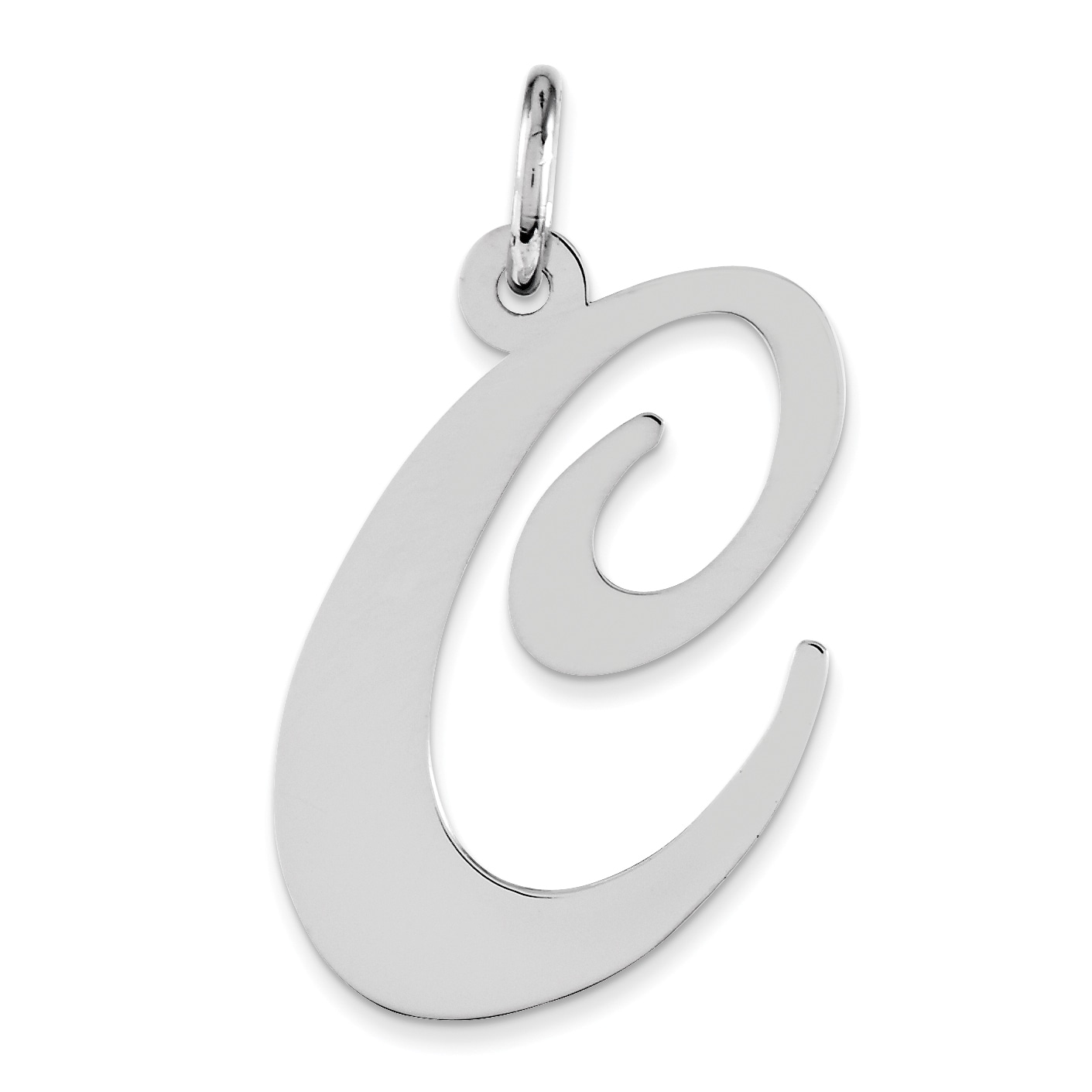 Sterling Silver Initial C Charm