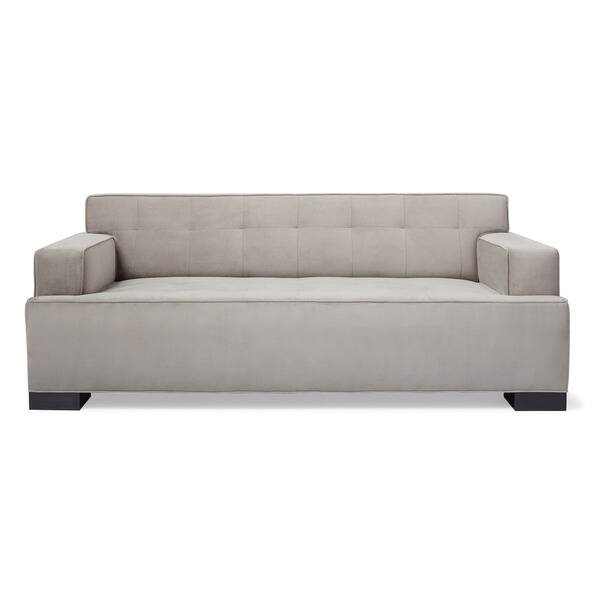 Shop Bob Bella Ivory Tufted Velvet Sofa Free Shipping