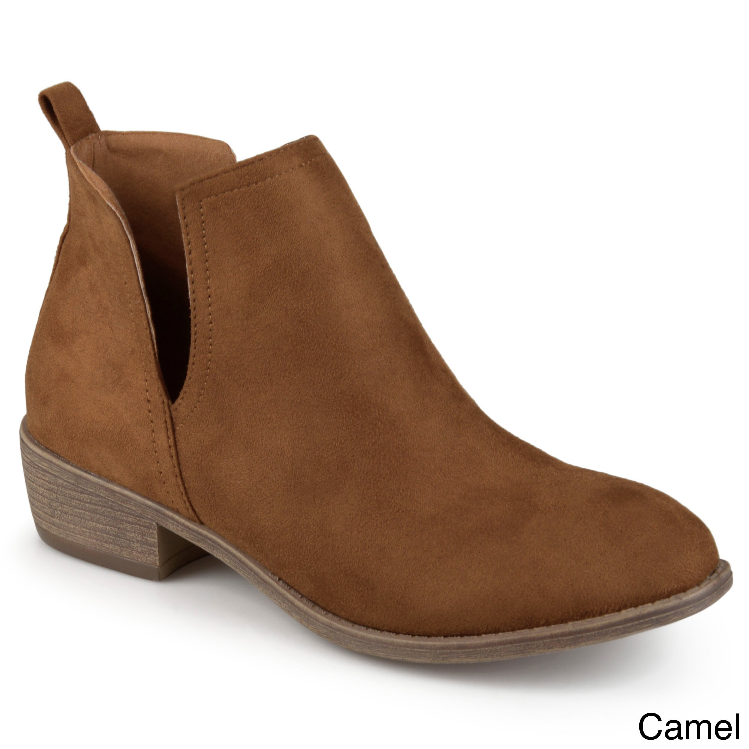 suede round toe boots