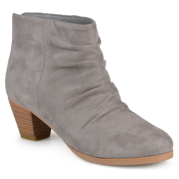 Shop Journee Collection Women's Jemma Faux Suede Slouch Ankle Boots