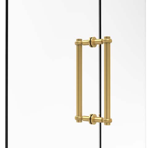 Allied Brass 12-inch Contemporary Back to Back Shower Door Pull with Twisted Accent