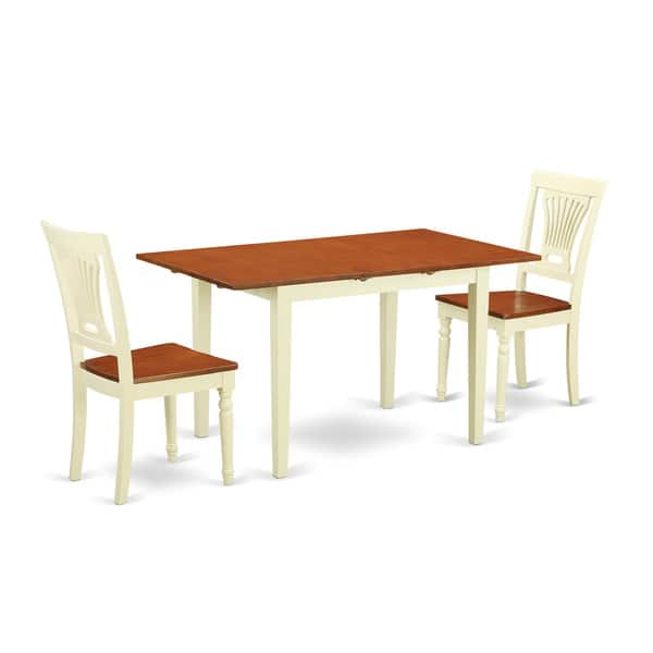 3 Piece Kitchen Table Set With Dining Table And 2 Kitchen Chairs Overstock 12025596