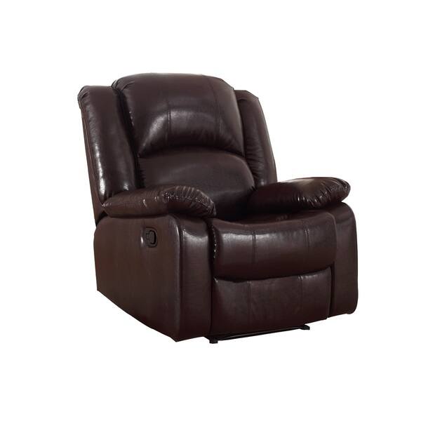 Shop Samantha Bonded Leather Wall Hugger Gliding Manual Recliner
