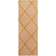 preview thumbnail 1 of 1, HERAT ORIENTAL Handmade One-of-a-Kind Trellis Wool Runner - 2'6 x 7'