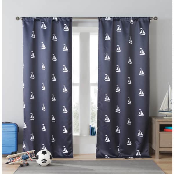 Shop Duck River Sailboat Heavy Blackout Pole Top Curtain Panel