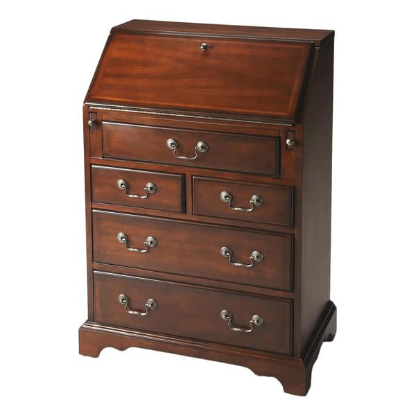 Shop Butler Danforth Traditional Cherry Wood Media Cabinet Free