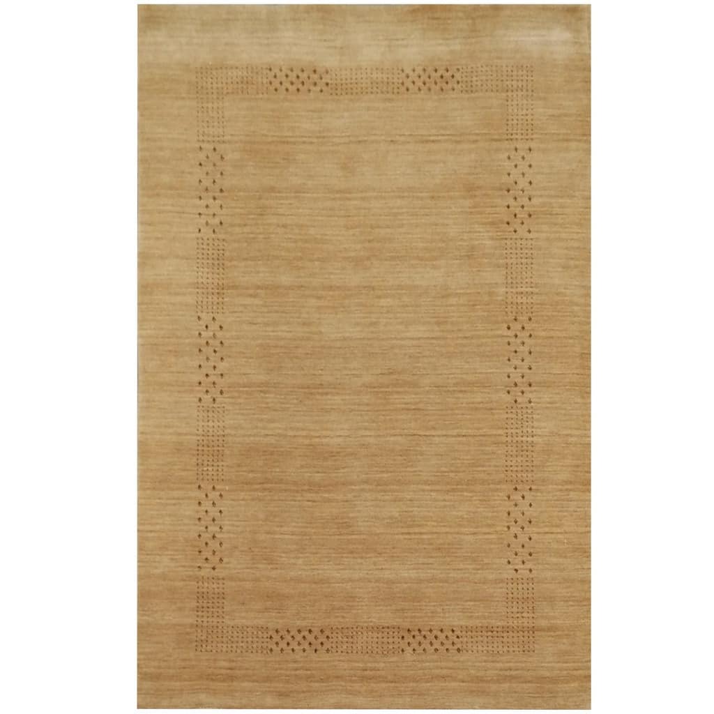 Handmade Gabbeh Wool Rug (India) - 4' x 6'