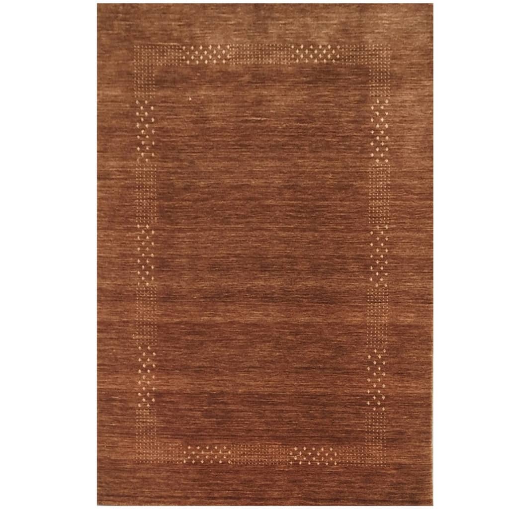 Handmade Gabbeh Wool Rug (India) - 4' x 6'