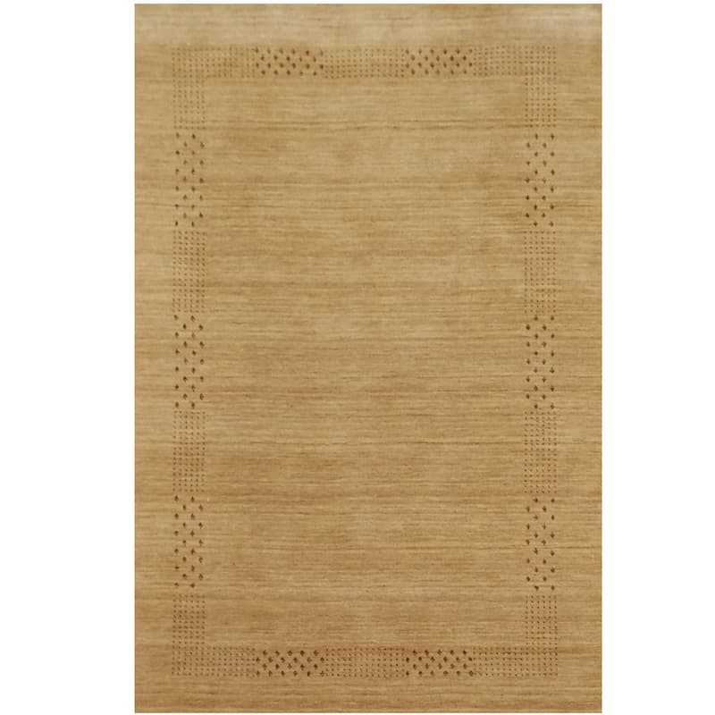 Handmade Gabbeh Wool Rug (India) - 5'8" x 8'