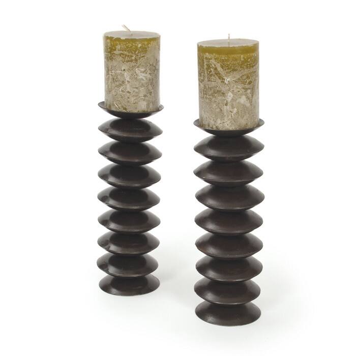 Stacked Disk Candlesticks