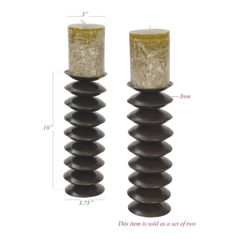 Stacked Disk Candlesticks