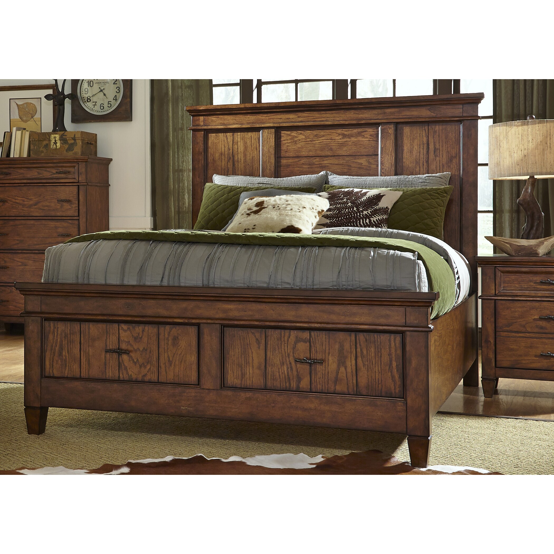 Shop Liberty Rocky Mountain Whiskey Brown Storage Bed Set Free