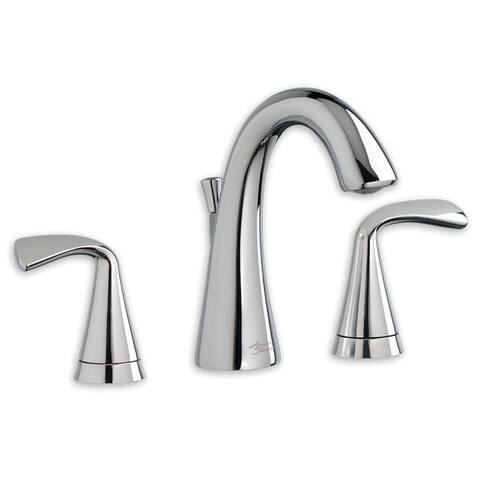 American Standard Fluent 2-Handle Widespread Bathroom Faucet with SC Drain in Brushed Nickel - 7" x 13.5" x 6.875"