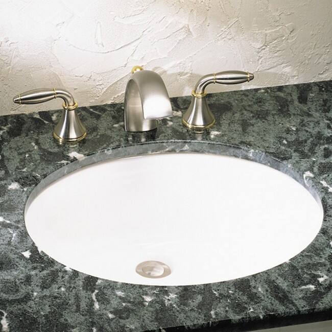 American Standard Ovalyn White Porcelain Undermount Bathroom Sink 0497.221.020