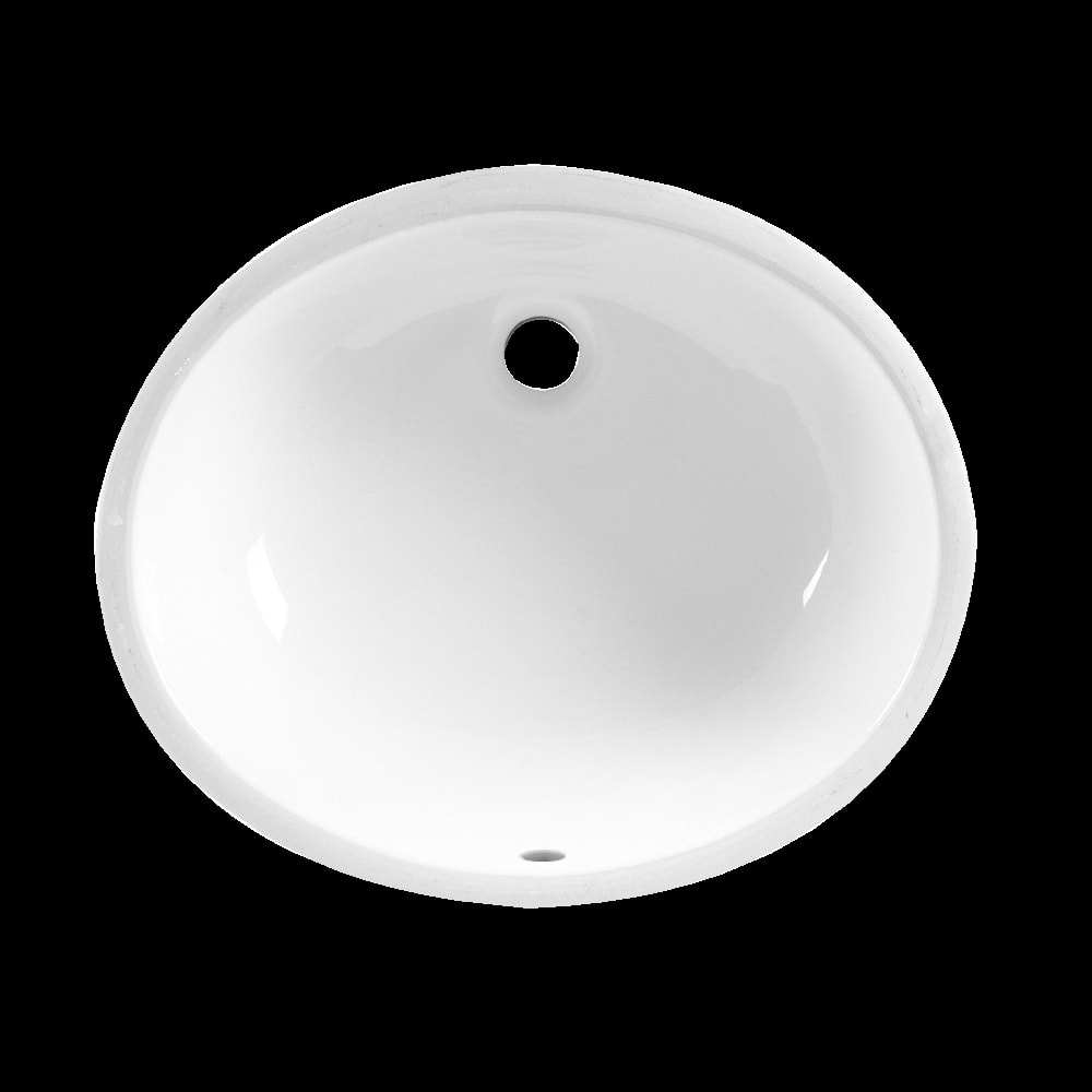 American Standard Ovalyn White Porcelain Undermount Bathroom Sink 0497.221.020