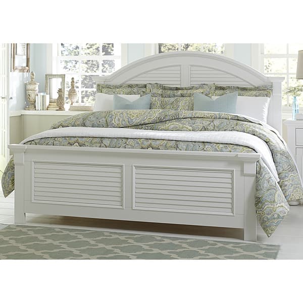 Shop Liberty Summer House Oyster White Cottage Panel Bed