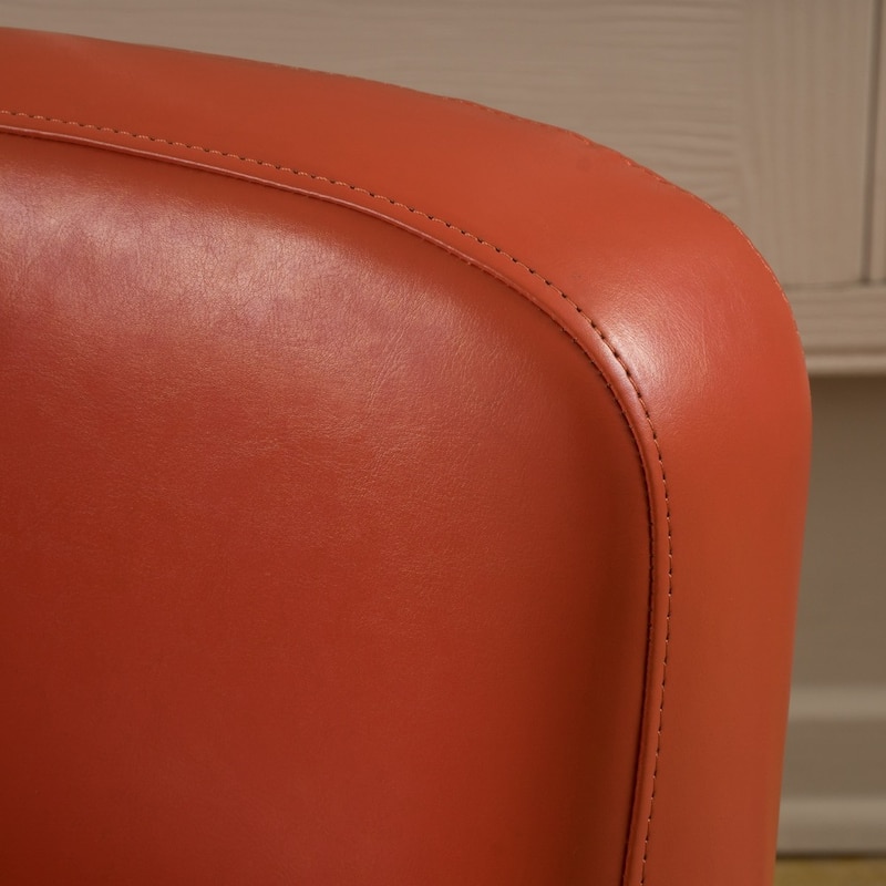 Angelo Bonded Leather Wingback Swivel Club Chair by Christopher Knight Home