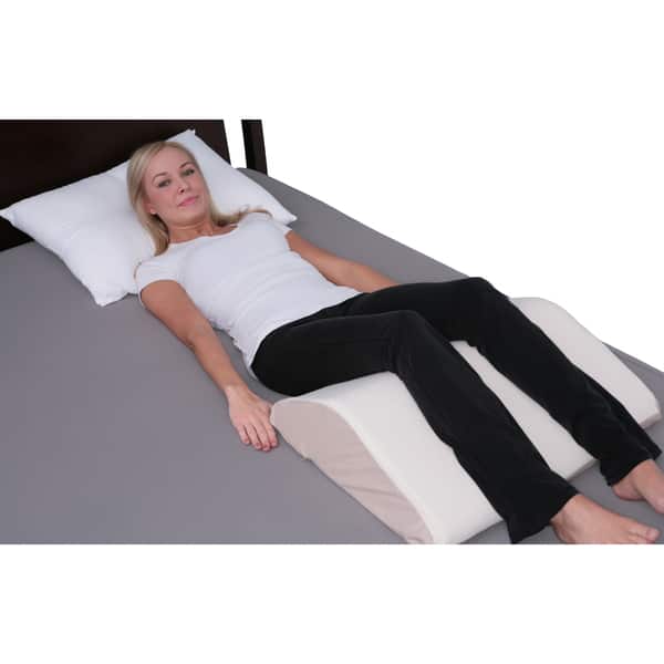 Shop Sloped Knee Lift Foam Pillow With Sherpa Cover Free