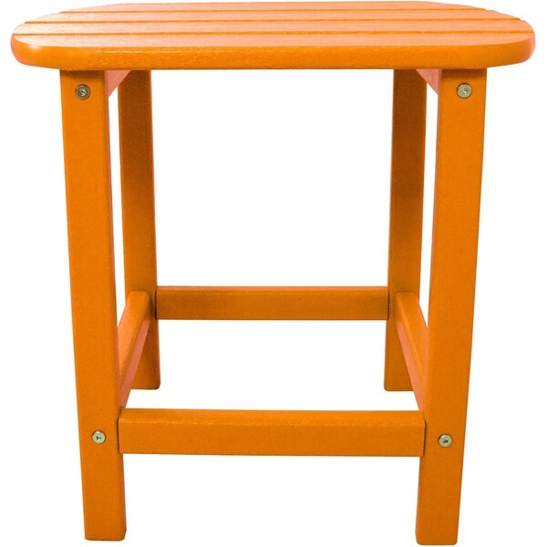 Hanover Outdoor HVSBT18TA Tangerine All-weather Side Table