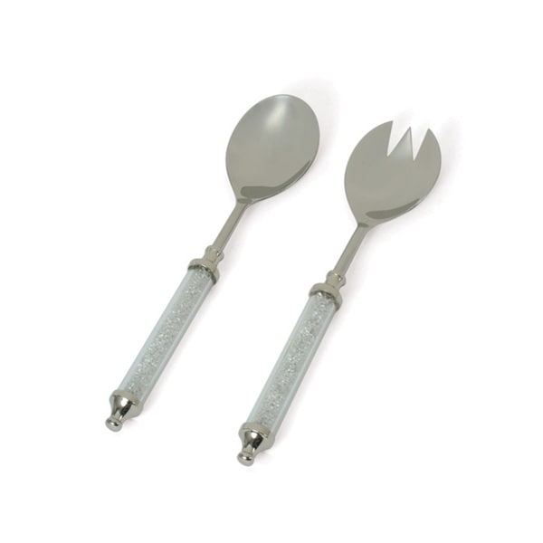 Silver 2-piece Sparkling Salad Serving Set