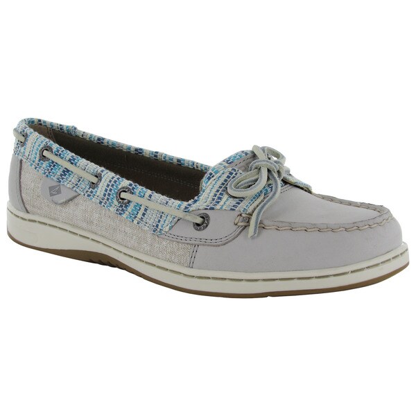 Sperry Womens Angelfish Rafia Moc Slip On Lace Up Boat Shoes - Free ...