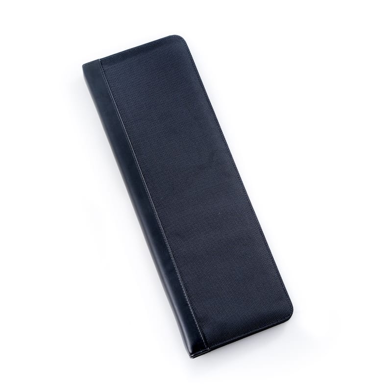 Bey Berk Black Ballistic Nylon Travel Tie Case