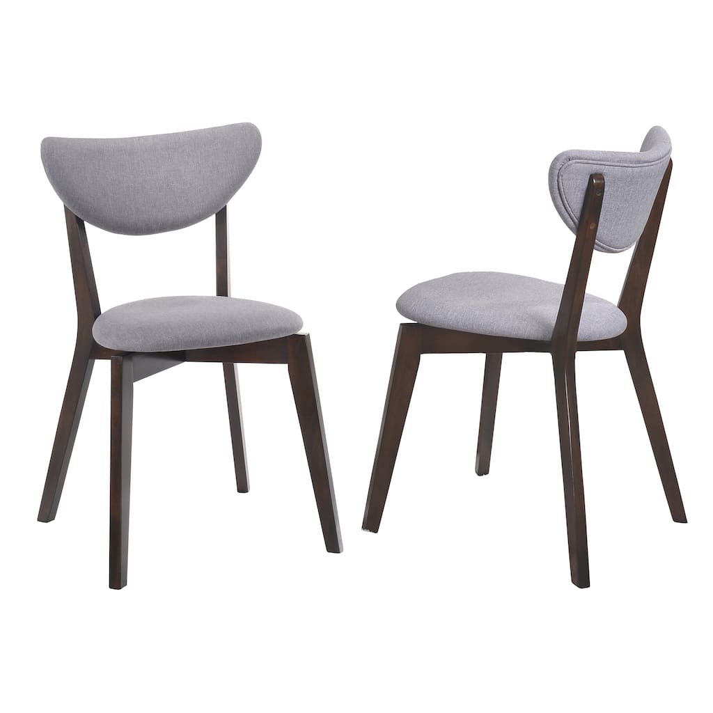 Kokia Grey Fabric Dining Chairs (Set Of 2)