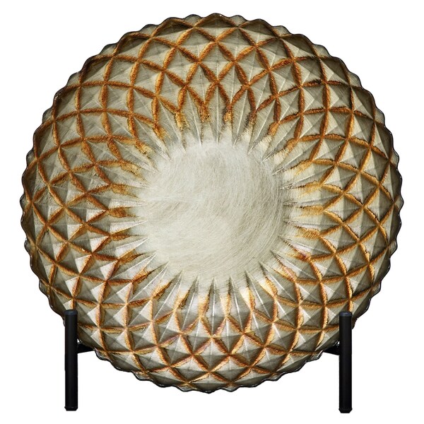 Urban Designs Silver Gl Hand Painted Decorative Urban Designs Silver Gl Hand Painted Decorative Plate With Stand