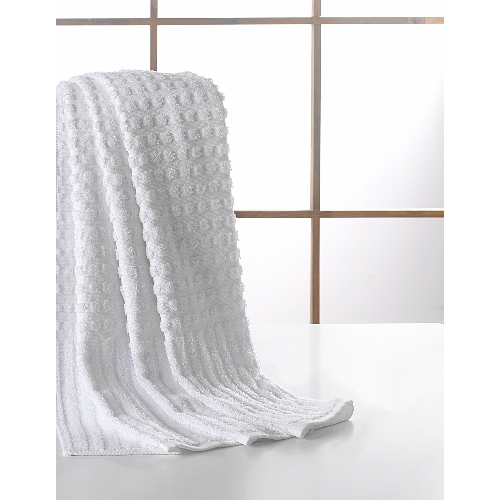 White Pack of 6 Large Bath Towels 100% Cotton 27x55 Highly Absorbent