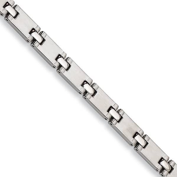 slide 1 of 2, Chisel Stainless Steel Brushed, High Polished 8.5 Inch Bracelet
