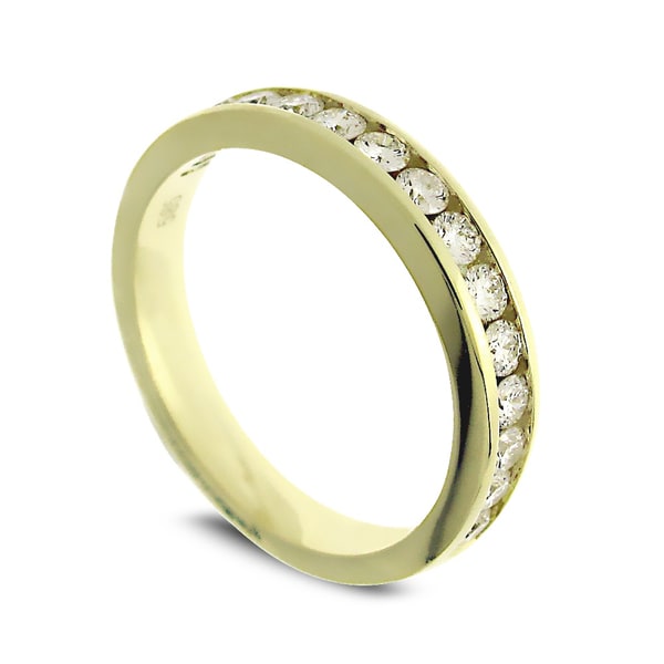 Security Jewelers 10k White Gold 3mm Half Round Light Band 10kt White Gold Ring Size 10