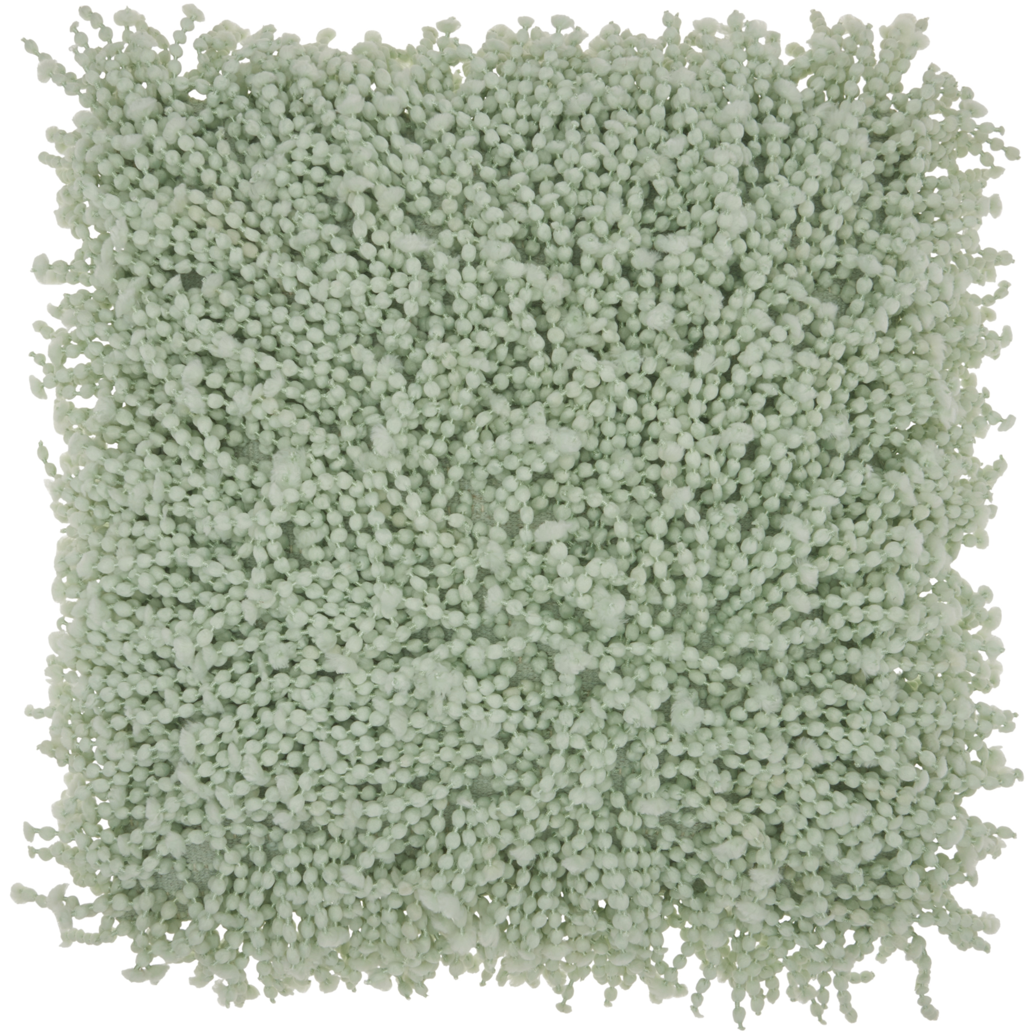 Shop Mina Victory Pastel Seafoam Green Shag Throw Pillow 20 Inch