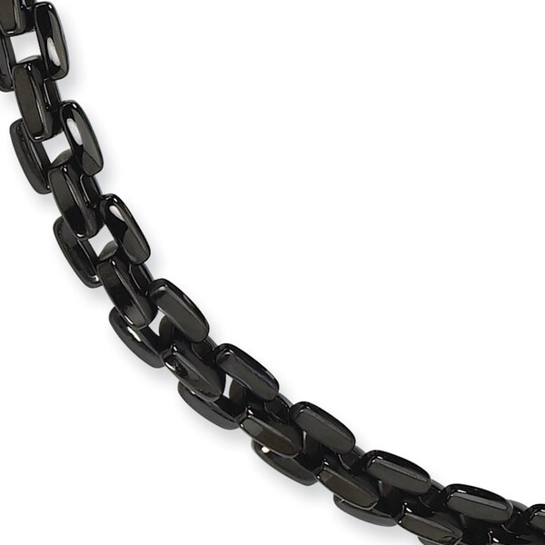 Chisel Men's Black IP-plated Stainless Steel 20-inch Necklace