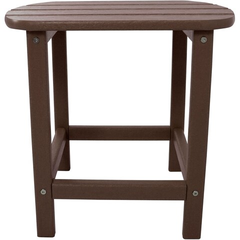 Hanover Outdoor Mahogany All-weather Side Table