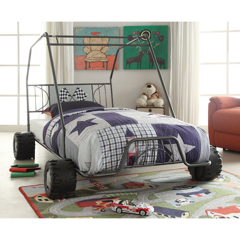 Xander Gunmetal Twin Bed