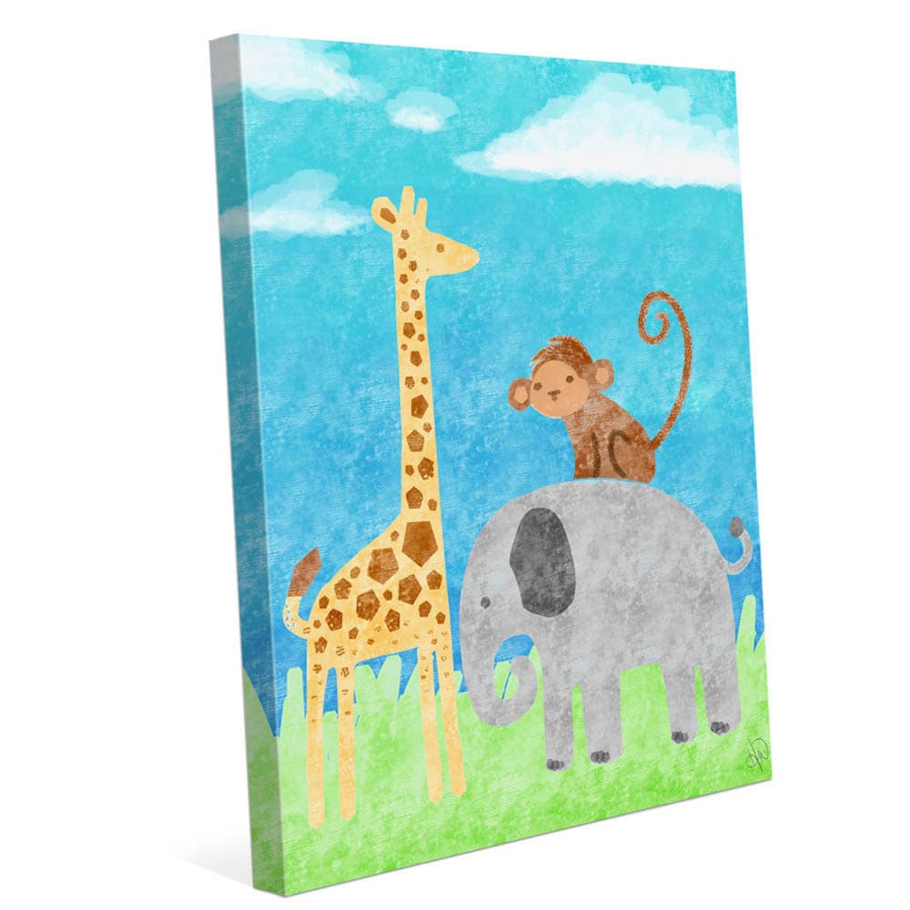 'Wild Animals' Children's Graphic Print - Overstock - 12034042