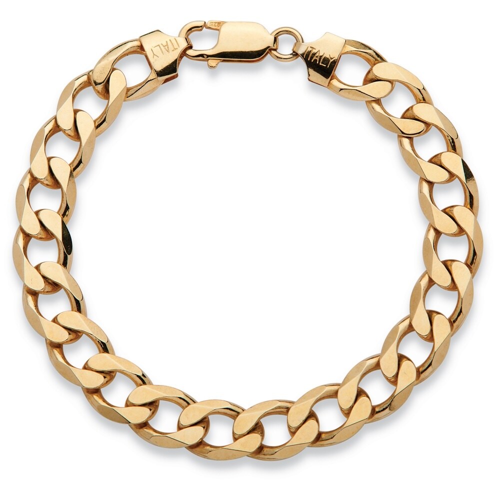 mens solid gold bracelets sale