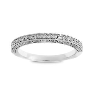 Under 1 Mm Women S Wedding Bands Bridal Rings For Less Azaro 14k White Gold 2 5ct Tdw Round Diamond 3 Row Halfway Wedding Band