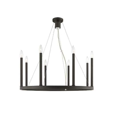 Livex Lighting Alpine Bronze Finish Steel 9-light Chandelier